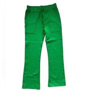 Raquel Allegra Bright Green Cotton Sweatpants – Size 0